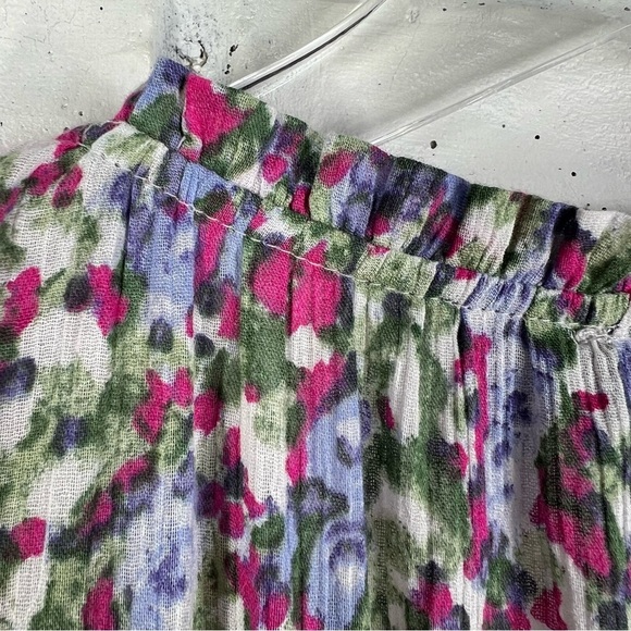 LAUREN RALPH LAUREN Micro Floral Layered Ruffled Midi Dress High Neck - Picture 10 of 11